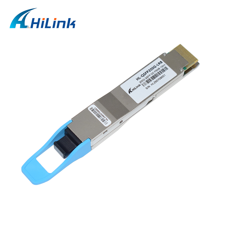 10 كيلومتر 1310nm MPO16 APC 8-درجة DOM جهاز الاستقبال البصري 200G QSFP DD LR8 PSM8 مسافة طول الموجة