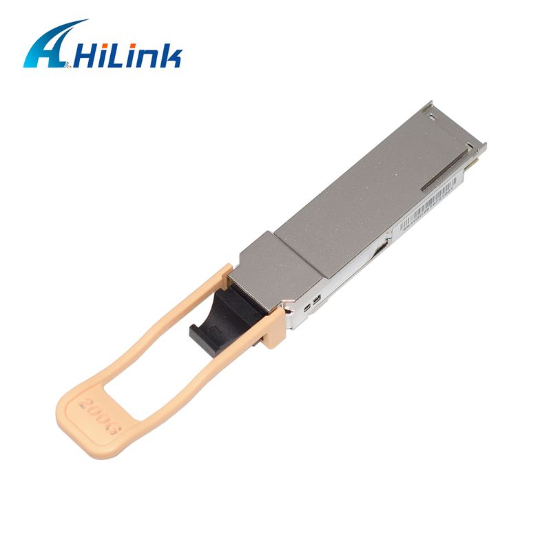 وحدة إرسال واستقبال بصرية QSFP200G QSFP56 200G SR4 قابلة للتبديل السريع 70 مترًا@OM3 100 مترًا@OM4 FEC ألياف متعددة الأوضاع MPO12 مفردة متوافقة مع RoHS عالية السرعة لوصلات إيثرنت 200GBASE-SR4 مراكز البيانات