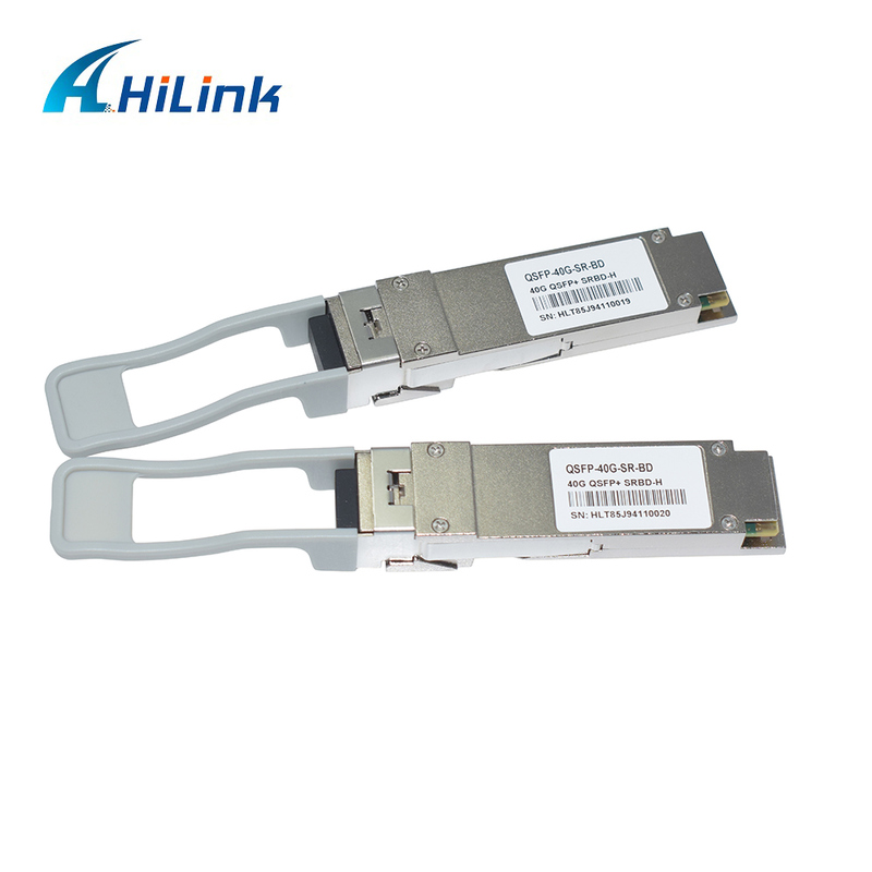 40Gb/s 100m QSFP+ وحدات الألياف الضوئية Bi-Di Duplex LC Hot Pluggable 850/900nm MMF