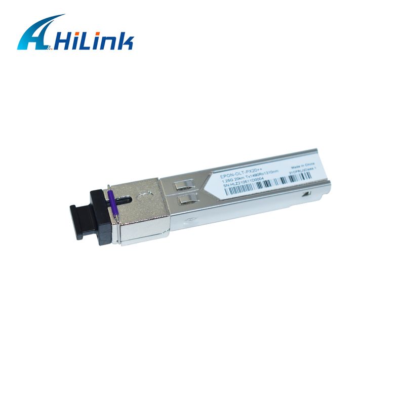 جهاز إرسال واستقبال EPON OLT SFP مع PX20+ و PX20++ و PX20+++ لمعدل بيانات 1.25 جيجابت في الثانية وإرسال 20 كيلومترًا