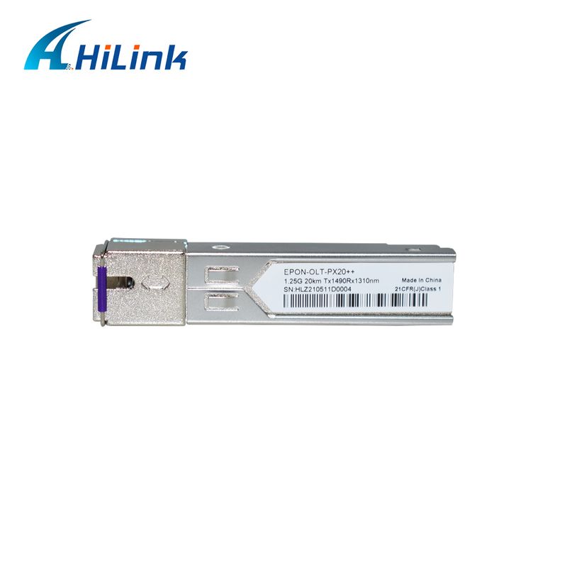 جهاز إرسال واستقبال EPON OLT SFP مع PX20+ و PX20++ و PX20+++ لمعدل بيانات 1.25 جيجابت في الثانية وإرسال 20 كيلومترًا