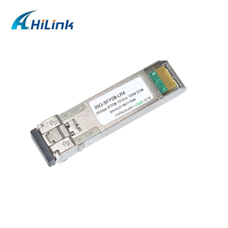 وحدة هيلينك 25G SFP28 الضوئية مع 3.3 فولت إمدادات الطاقة لـ 25GBASE-LR إثنتر في نطاق درجة الحرارة التجارية