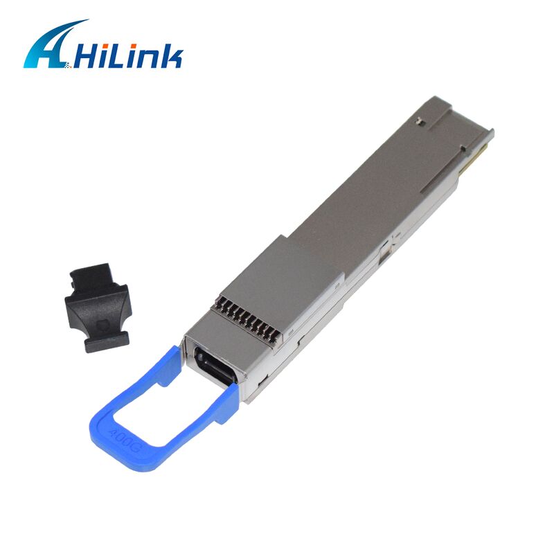 وحدة إرسال واستقبال ضوئية Hilink HL-400G-QDD-DR4 بسرعة 400 جيجابت/ثانية لمسافة 500 متر QSFP-DD DR4 MPO-12 متوافقة