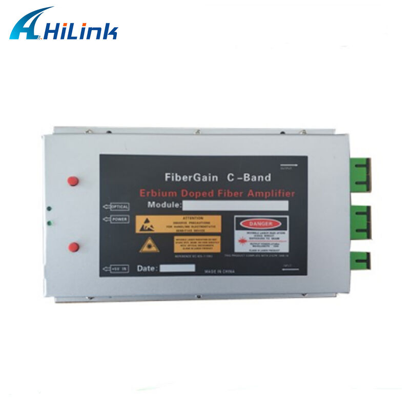 هيلينك MINI نوع EDFA 1550nm 15dBm 1 مدخل 1 مخرج CATV مبنى الاتصالات ERBIUM-DOPED FIBER AMPLIFIER