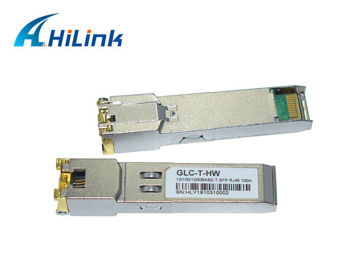 10/100/1000 MBASE-T SFP وحدة الإرسال والاستقبال البصرية راوتر التبديل الكهربائية ميناء GLC-T النحاس RJ45