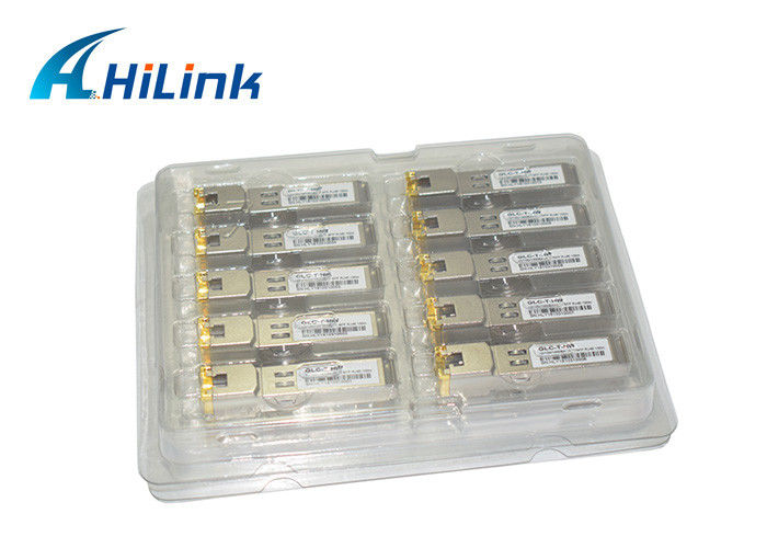 10/100/1000 MBASE-T SFP وحدة الإرسال والاستقبال البصرية راوتر التبديل الكهربائية ميناء GLC-T النحاس RJ45