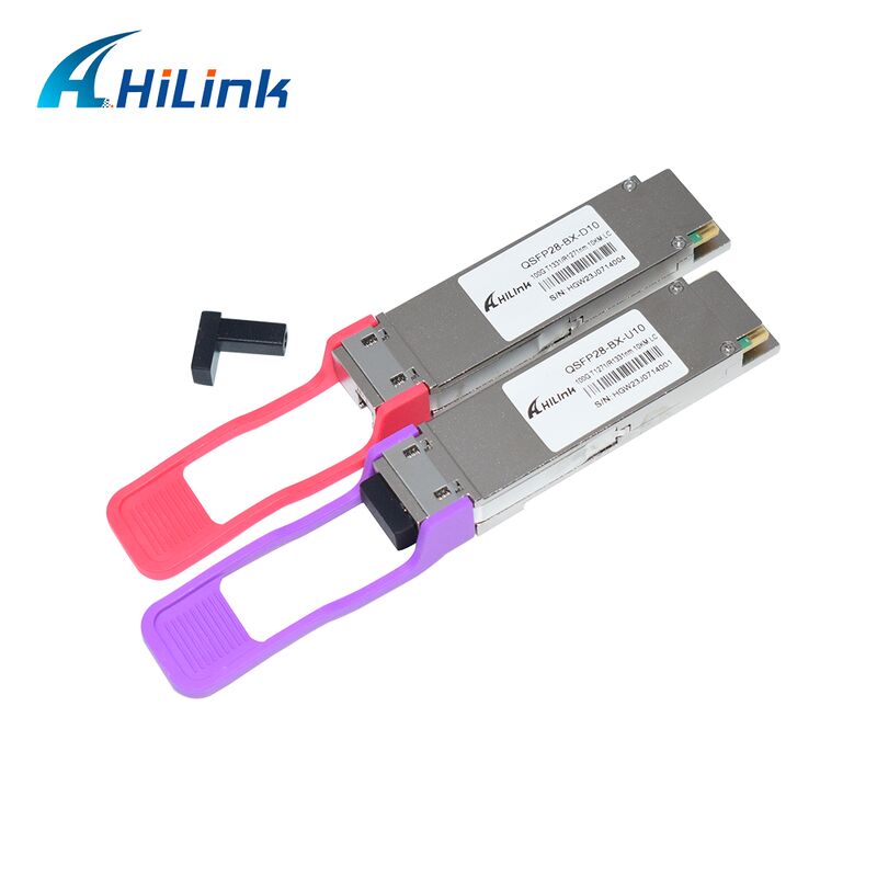 هيلينك HL-QSFP28-100G-UD-10 100Gb / s QSFP28 LR BIDI 10km وحدات ناقل البيانات الضوئية اللامبدا الفردية