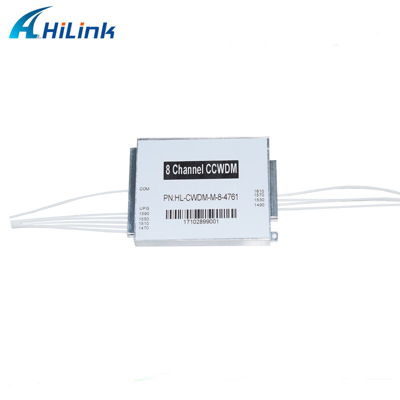قابلة للتخصيص 8 قناة صغيرة CWDM Mux Demux Module CCWDM Multiplexer مع خسارة منخفضة للغاية