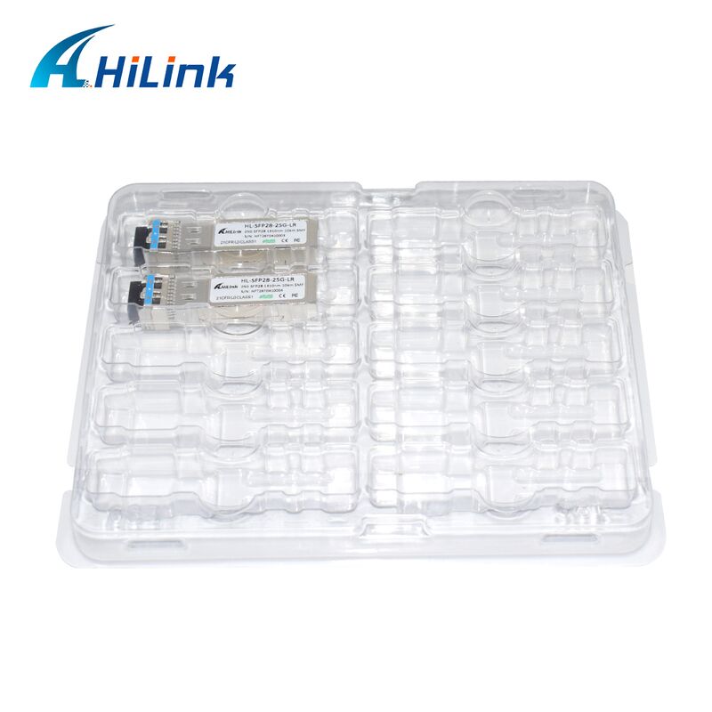 جهاز HL-SFP28-LR-10KM 25G SFP28 Transceiver مع مسافة إرسال 10km ، معدل بيانات 25.78Gbps ، واستهلاك طاقة منخفض <1.2W