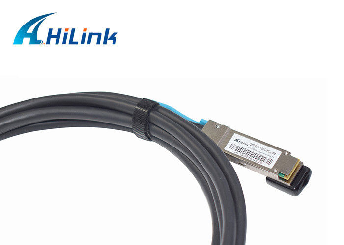 26AWG المباشر إرفاق كبل النحاس 100G QSFP28 إلى QSFP28 3M السلبي نوع النحاس