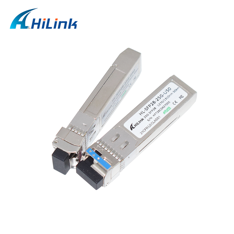 25 جيجابايت في الثانية 50 كيلومتر SFP28 BIDI Transceivers APD+PIN LC Connector SFP28 Optical Module DOM