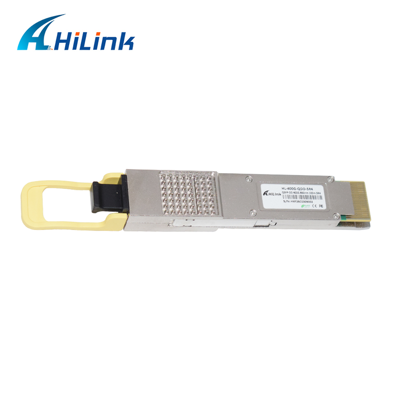 هيلينك متوافقة 400G QSFP-DD SR4 وحدة البصرية مع MPO-12 رابط لنقل 100m