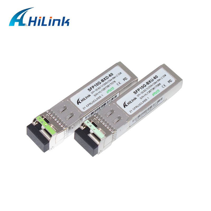 10G SFP+ Optical Module 60km BiDi SFP+ Transceiver مع طول موجة 1270nm / 1330nm وموصول DOM LC