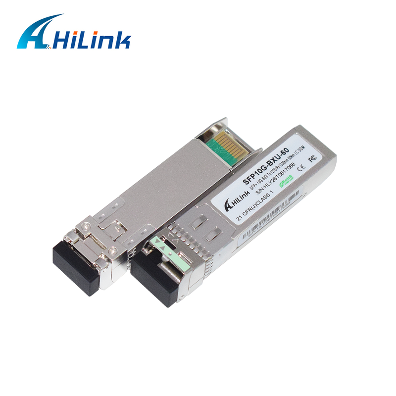 10G SFP+ Optical Module 60km BiDi SFP+ Transceiver مع طول موجة 1270nm / 1330nm وموصول DOM LC