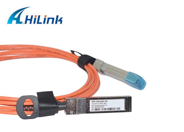 PVC سترة المواد AOC كبل بصري نشط SFP-10G-AOC 10Gbps SFP + إلى SFP +