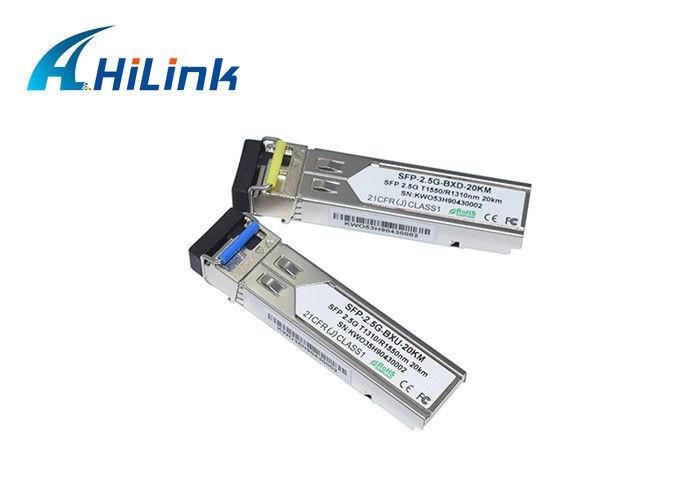 BIDI WDM الألياف البصرية جهاز الإرسال والاستقبال LC SFP الوحدة النمطية STM-16 2.5G متوافق مع Huawei
