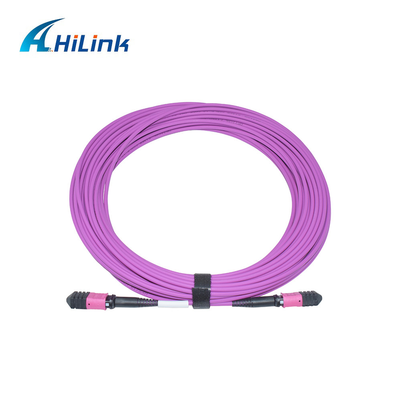 MPO Female Active Optical Cable 12 نواة نوع A 50 / 125um OM4 1-15M SM