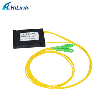1X2 ABS نوع الحزمة البصرية PLC الفاصل موصلات SC / APC أحادية الوضع