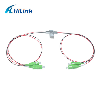 2X2F وضع واحد 1260-1620nm التبديل البصري الميكانيكية 3V / 5V الإغلاق / عدم الإغلاق