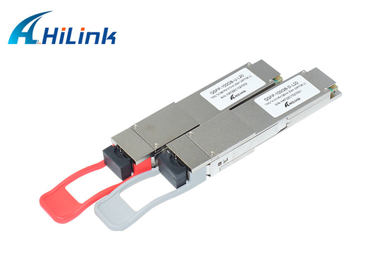 BIDI 20KM 100G QSFP28 جهاز الإرسال والاستقبال QSFP + LR 1280nm / 1310nm LC Connector SMF