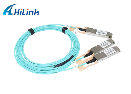 كابل InfiniBand AOC 200G اندلاع 2xQSFP56100G PAM4 الكابلات الضوئية النشطة لمركز 5G