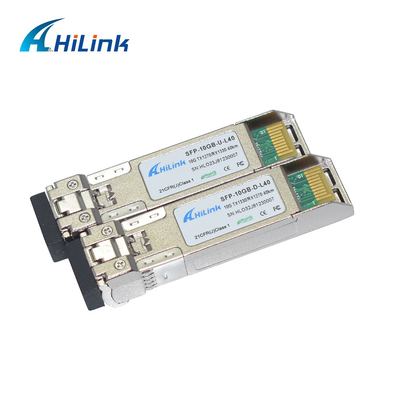 10G WDM SFP + STM-64 OC-192 الوحدة البصرية 40KM BIDI 1270nm / 1330nm