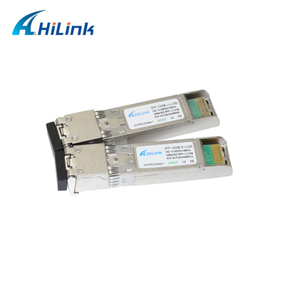 10Gb / s 100KM BiDi SFP + جهاز الإرسال والاستقبال 1490 / 1550nm وحدة واحدة LC موصل DOM