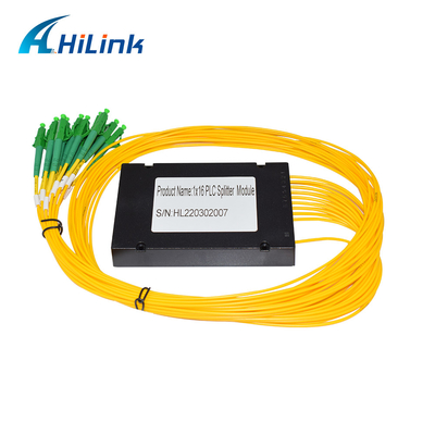 1X16 وضع واحد PLC الفاصل البصري ABS Box 3mm كابل LC / APC موصلات