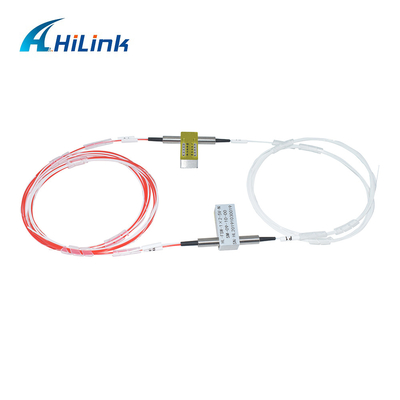1x2 FSW الميكانيكية البصرية التبديل SM 1310nm 1550nm 900um 0.5M غير الإغلاق بدون موصل