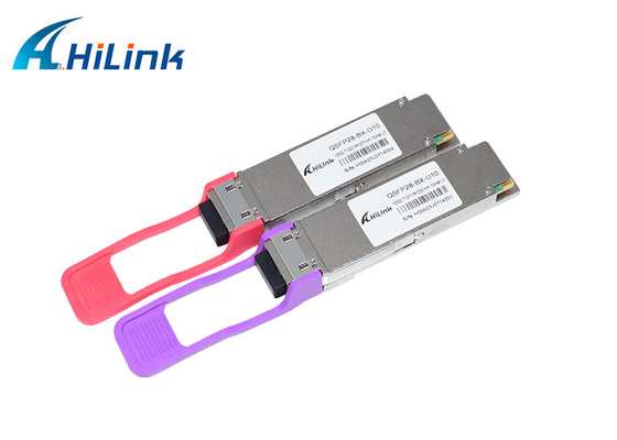 100G QSFP28 PAM4 10 كم LR BIDI جهاز الإرسال والاستقبال البصري Simplex LC 1271 / 1331nm SMF DOM