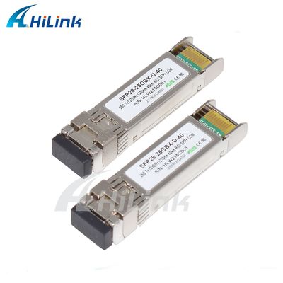 25Gbps BIDI 40KM 1270/1310nm 40KM APD LC DOM Transceiver 25G Ethernet ألياف البصرية