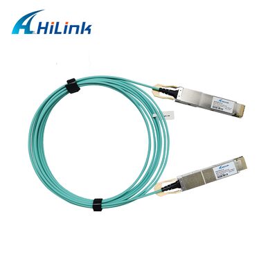 كابل بصري نشط QSFP-DD إلى QSFP-DD من Hilink 400G متوافق مع RoHS