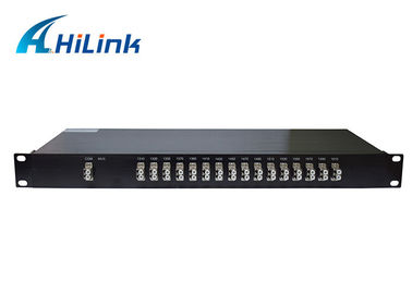المزدوج الألياف CWDM مسك الغزال وحدة 1U رف جبل 16ch ميناء معدني 1310nm ~ 1610nm