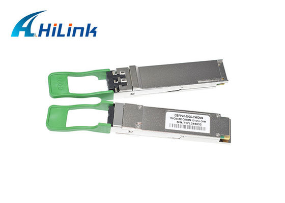 QSFP28 1310nm وحدة الإرسال والاستقبال البصرية DOM QSFP-100G-CWDM4-S