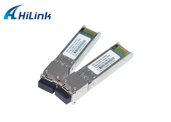 100 كم SFP + وحدة الإرسال والاستقبال LC DDM 10G ثنائي الاتجاه