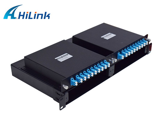 18 قناة WDM Solution CWDM MUX 1U Racks SC FC LC APC UPC PC