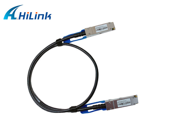 QSFP MSA كبل نحاسي متصل مباشرة 26AWG سلبي Twinax HILINK QSFP56-200G-PCU1M