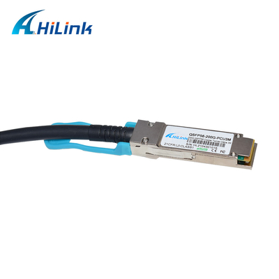 كبل MSA Twinax DAC النحاسي QSFP DD 200G 3M QSFP56 إلى QSFP56