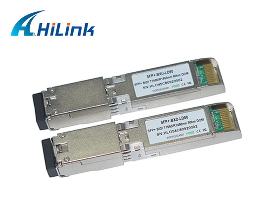 WDM 1550nm SFP + وحدة الإرسال والاستقبال 1.5 وات DDM 10G أحادي الألياف XFP LC